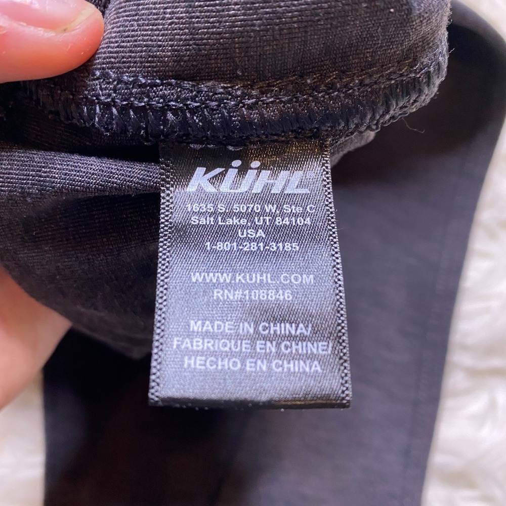 Kuhl Pant Wonens 14 Knit Straight Leg Pockets Interior Drawstring Gray Stretch - Picture 9 of 13